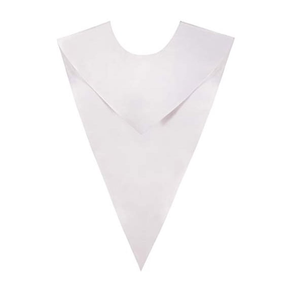 Graduation Ceremony Satined Stole Scarf Elegant V Neck Design with Kids Size