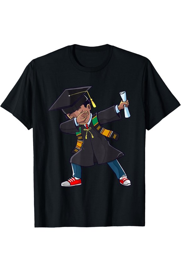 Graduation Class of 2026 Dabbing Black Graduate Dab T-Shirt