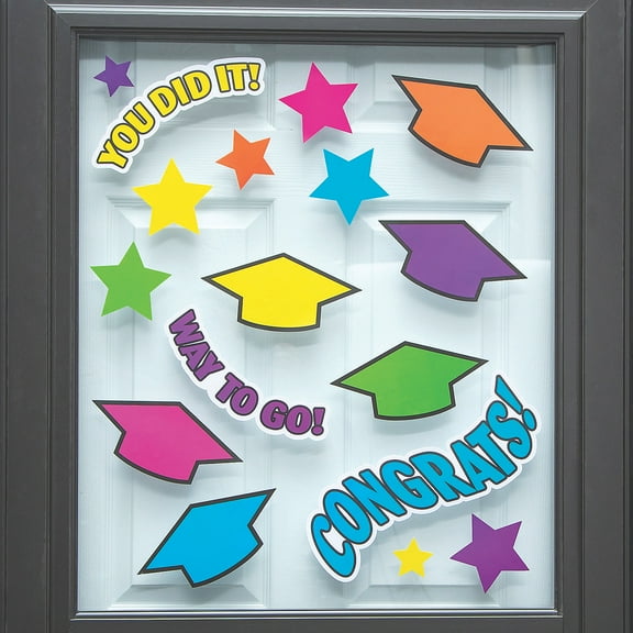 Graduation Clings - Educational - 5 Pieces