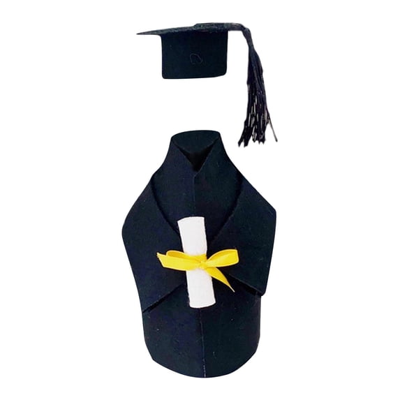Graduation Coat Bottle Covers - Doctoral Cap and Tassels Bags for Graduation Party Ideal for and Champagne Bottles
