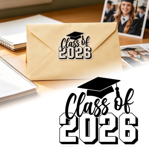 Graduation Commemorative Stickers For Memory Celebration School Diploma Party Scrapbook Laptop Water Bottle
