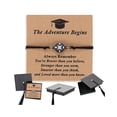 thumbnail image 1 of Graduation Compass Bracelet for Men and Women | Adjustable Woven String Band | Unique 2025 High School and College Graduation Gift Set with Hat Box and Inspirational Quote Card, 1 of 1