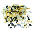 thumbnail image 1 of Graduation Confetti Black Gold and Silver Graduation Wine Glass, 1 of 7