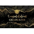 thumbnail image 1 of Graduation Congrats Grad Backdrop Class of 2025 Black Gold Balloon Background Congratulations Graduate Prom Party Decorations Background Birthday Party Cake Table Banner Photo Booth, 1 of 10