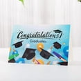 thumbnail image 1 of Graduation Congratulations Card – Festive Design with Caps and Balloons – Blank Inside – Perfect for Graduates of All Ages, 1 of 3