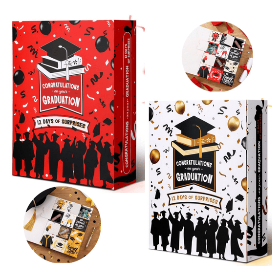 Graduation Countdown Calendar Gift Box 12 Days 2026 Graduation Gifts ...