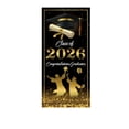 thumbnail image 1 of Graduation Decor Door Cover - Congrats Grad Party Door Banner with Grad Cap Diploma Gold Black Design for School Campus Celebration, Grad Photo Backdrop, Graduation Party Decorations, 1 of 5