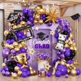 Graduating Senior Frame Design Graduation Decoration Balloon Arch Kit, ,with Photo Frame Foil ...