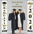 thumbnail image 1 of Graduation Decorations 2025 Clearance! Graduation Decorations 2024 Grad Banner Blue Porch Door Sign Welcome Banner for Indoor Outdoor Wall Indoor Outdoor Graduation Decorations Class of 2024, 1 of 8