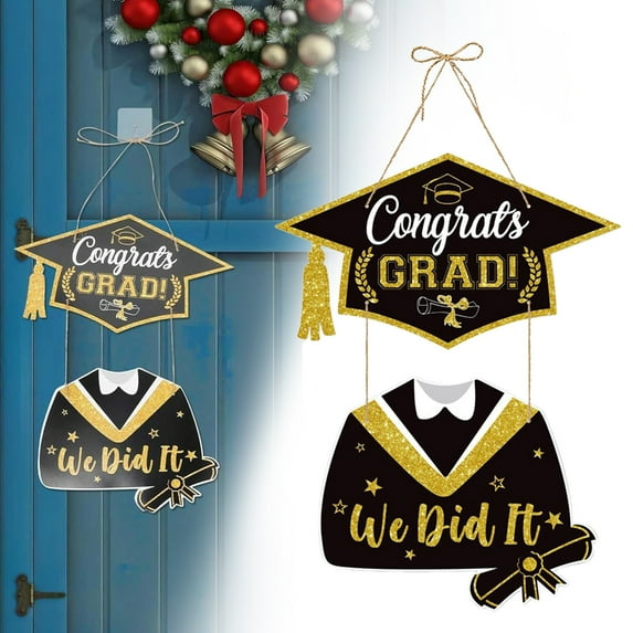Graduation Decorations 2025 Clearance! Graduation Decorations Graduation Hat Hanging Ornaments Door Decorations Gold Black Graduation Decoration Graduation Ornaments Classroom