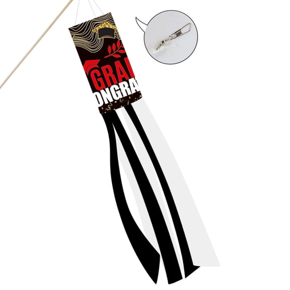 Graduation Decorations 2025 Clearance! Graduation Monsoon Tube Flag 2022 Outdoor Wind Bag Courtyard Decoration 13 X 100 Cm Flag Gift for Graduating Students