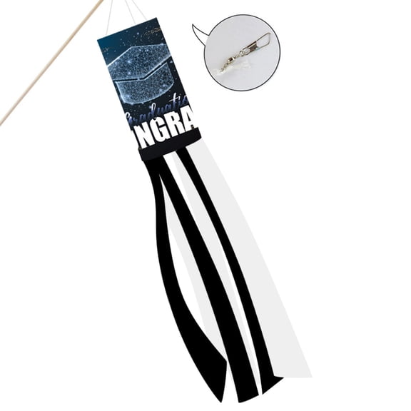 Graduation Decorations 2025 Clearance! Graduation Monsoon Tube Flag 2022 Outdoor Wind Bag Courtyard Decoration 13 X 100 Cm Flag Gift for Graduating Students