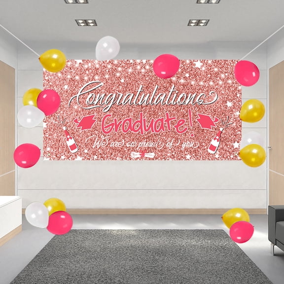 Graduation Decorations 2025 Clearance! Graduation Season Background Cloth Party Banner Photo Atmosphere Decoration 150X90Cm Banner