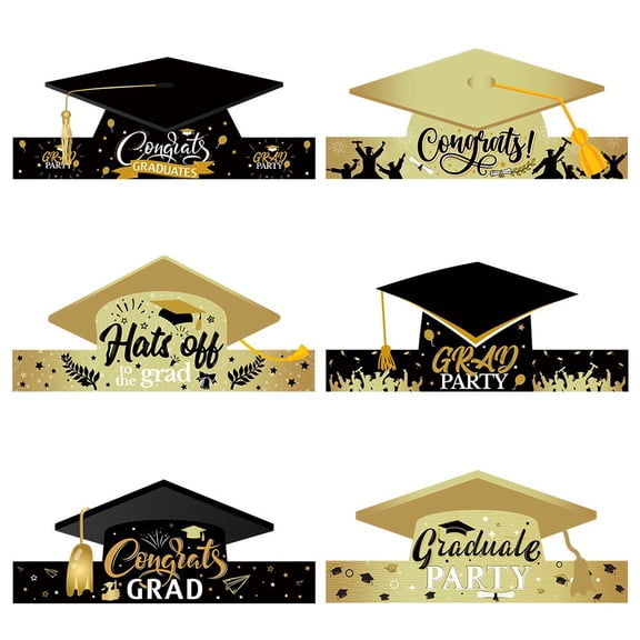Graduation Decorations 2025 Event & Party Decorations Graduation Hat Paper Cutout 2024 Graduation Party Decoration Kit Hat Diy Shape Big Head Paper Cutout With Graduation Cap Table Centerpiece F