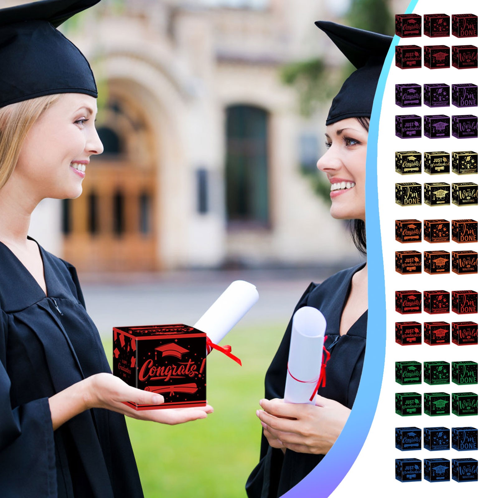 Graduation Decorations 2025 Graduation Box Graduation Card Box for ...