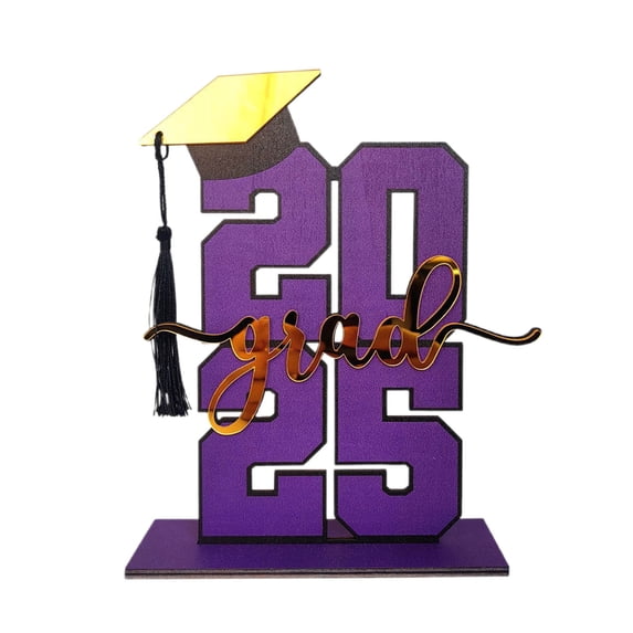Graduation Decorations 2025,Graduation Tabletop Wooden Decor,Class Of 2025 Wood Signs Graduation Decorations,Wooden Congrats Photo Booth Props For Graduation Party College High School Party Supplies