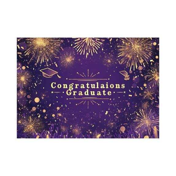 Graduation Decorations 2026 - 188x82 Inch Congrats Grad Banner, Large Class of 2026 Photo Backdrop for Graduation Party, High School and College Grad Decor and Supplies