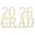 thumbnail image 1 of Graduation Decorations 2026 8 LED Long Marquee Light Up Letters 'Grad 2026' Sign For Kindergarten Preschool High School College Graduation Party Photo Backdrop Wall Decor, 1 of 4