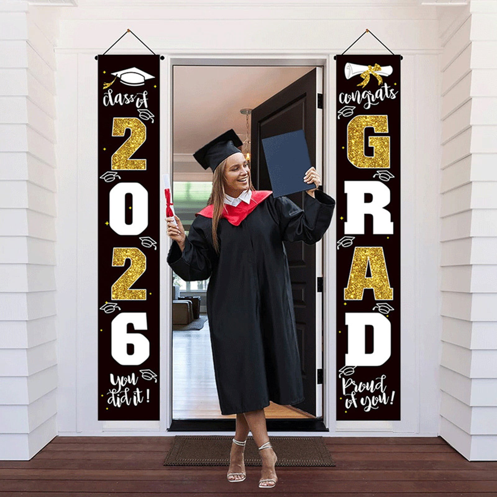 Graduation Decorations 2026 Banner Porch Sign for Class of 2026 ...