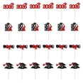thumbnail image 1 of Graduation Decorations For 2026,Cake Picks & Toppers For Congrats Grad,Class Of 2026 Graduation Cupcake Toppers,Glitter Grad Cap Diploma Cake Decorations,Class Of 2026 Cupcake Toppers,Red(24PCS), 1 of 9