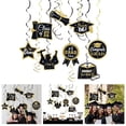 thumbnail image 1 of Graduation Decorations 2026, Class of 2026 Hanging Swirls, Congrats Grad Hanging Swirls Decorations, Graduation Party Decorations includes Glitter Congrats Grad Banner Garland, 1 of 5