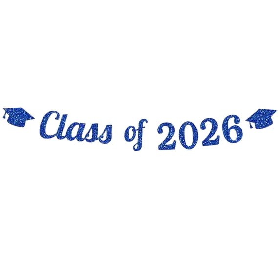 Graduation Decorations 2026, Congrats Grad Banner - Class of 2026 Congratulation Banner, Graduation Decorations Class fo 2026 for College Party, Blue