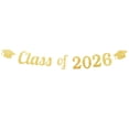 thumbnail image 1 of Graduation Decorations 2026, Congrats Grad Banner - Class of 2026 Congratulation Banner, Graduation Decorations Class fo 2026 for College Party, Gold, 1 of 9