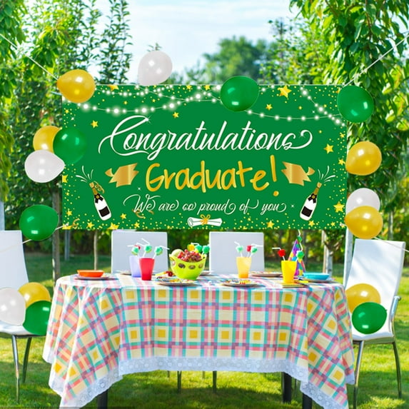 Graduation Decorations 2026 Graduation Decorations Class Of 2026 - Large Congrats Grad Banner Garland Photo Backdrop