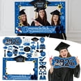thumbnail image 1 of Graduation Decorations 2026 Set, Graduation Photo Props Set, Inclued 27.6x19.7 Inch Photo Booth Frame and Handheld Signs for Graduation Party Supplies Class of 2026 Blue, 1 of 9