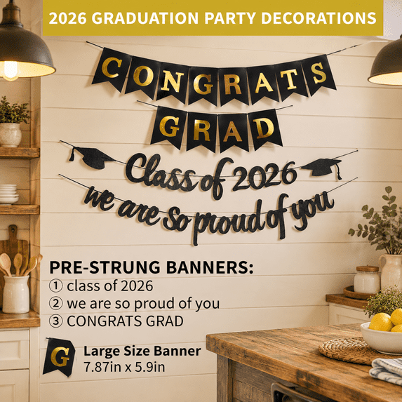 Police Graduation Signs Graduation Decorations 2026plete Set- Clof 2026 Congrats Grad Proud You ...