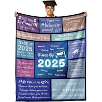 Graduation Decorations Class of 2025 Graduation Gifts for Him Her College Graduation Gifts for Women Men 2025 Senior Middle High School Master Phd Nurse 5th 8th Grade Graduate Throw Blanket 50"×60"