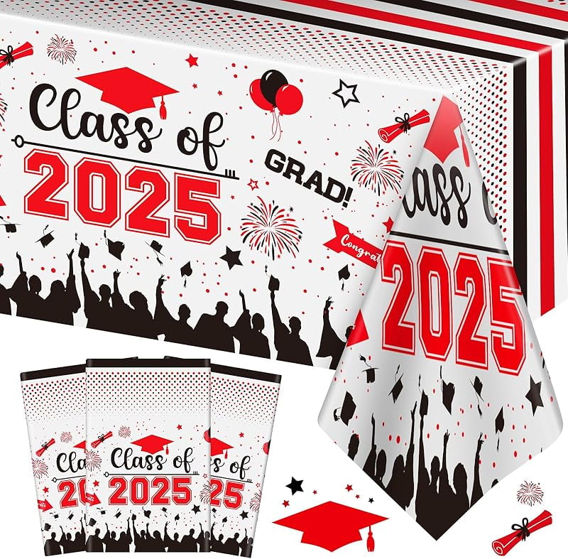 50 PCS Graduation Paper Placemats - Class Of 2025 Table Decor, 13.8x9.8 Inch Disposable Party Supplies
