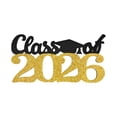 thumbnail image 1 of Graduation Decorations Class of 2026 Wooden Signs, Graduation Photo Booth Props Congrats Grad Wooden Signs for College Graduation Party Supplies, Gold, 1 of 9