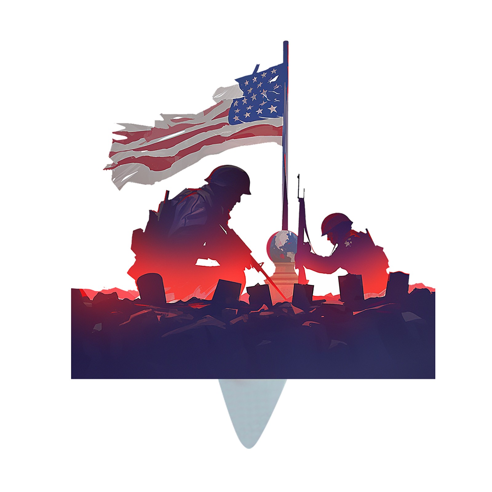 Graduation Decorations Class Of 2024 Independence Day Soldier Memorial