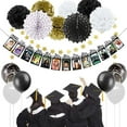 thumbnail image 1 of Graduation Decorations Class of 2024 2025 Photo Banner Party Supplies - Congrats Grad We are So Proud of You Garland Decor(Black), 1 of 8