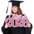 thumbnail image 1 of Graduation Decorations Class of 2026 Pink Graduation Decorations Rose Gold Class of 2026 Wooden Sign Graduate Photo Props for Grad Party Supplies, 1 of 7