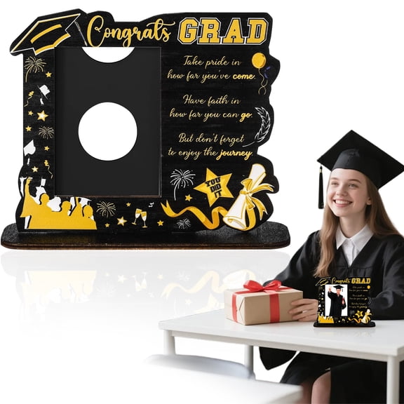 Graduation Diploma Frame - Class Of 2026 Graduation Certificate Frame For School Certificate License Award Document, Natural Wood Material, Certificate Display for Commencement Award Document