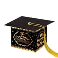 thumbnail image 1 of Graduation Doctoral Cap Box, Surprise Candy Packaging Bags & Gift Storage Bags for Graduation Party Favor Supplies (Black), 1 of 5