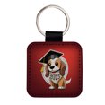thumbnail image 1 of Graduation Dog 2025 Graduate Faux Leather Square Keychain, 1 of 7