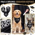 thumbnail image 1 of Graduation Dog Bandana, Funny "My Mommy Did It" & "It Was Ruff, But We Did It" Pet Bib Scarf for Class of 2026 Ceremony, Adjustable Triangle Neck Tie for Photo Props C, 1 of 7