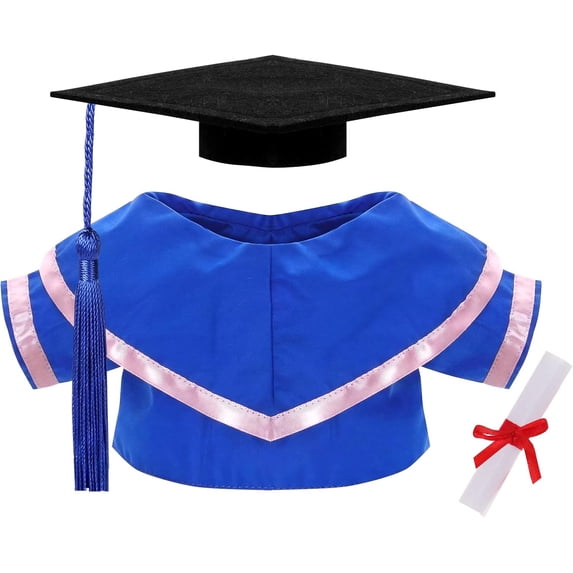 Graduation Doll Clothes Class of 2026 Plush Stuffed Animal Outfit Pet Dog Doll Cap and Gown Fits 12" Doll Bear for Graduation Day Gifts