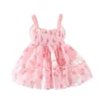 thumbnail image 1 of Graduation Dress Girls Summer Casual Sleeveless Prints Dress Dance Party Dresses Holiday Beach Toddler Dresses Red 2 Years-3 Years, 1 of 7