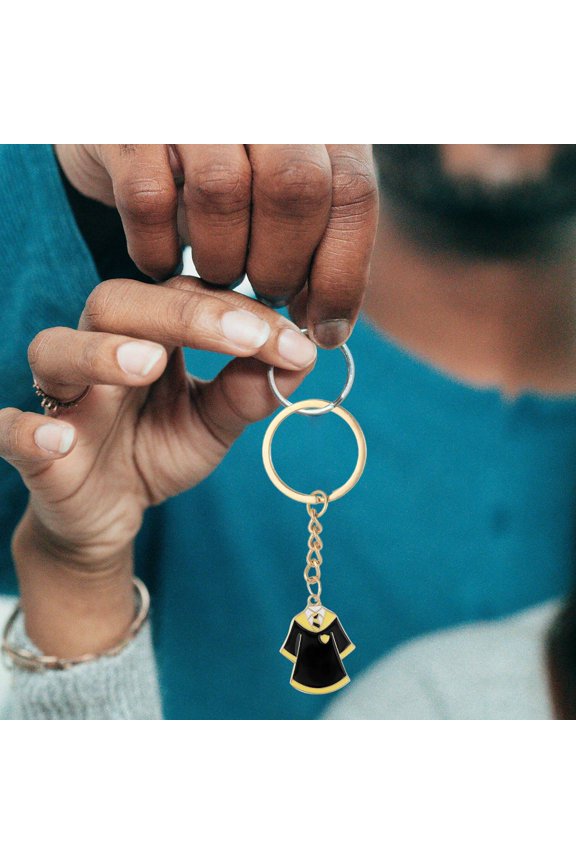 Graduation Dress Lovely Keychain for Women, Class of 2026 Key Ring Wallet Backpack Car Key Charm, Graduation Day Gift for Senior Graduate, Cute Keychain