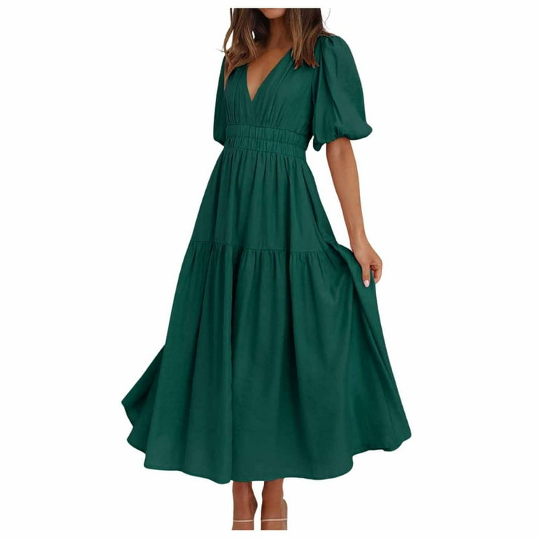 Graduation Dress for Mom Long Tank Loose a Line Flowy Short Sleeve Flare Plus Size Summer Maxi Dresses for Curvy Women Summer Long Dresses for Women 2024 Casual Dresses for Women Midi