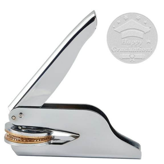 Graduation Embosser Stamp Open Book Embosser Library Stamp Hand Held Embossing Stamp Seal Notary Embosser Stamp
