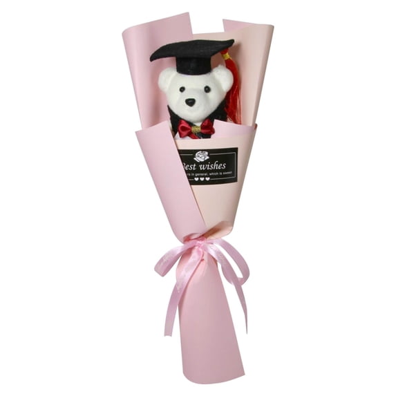 Graduation Foam Bear Bouquet - Soft Plush Teddy Bear Gift for Best Friend School Activities