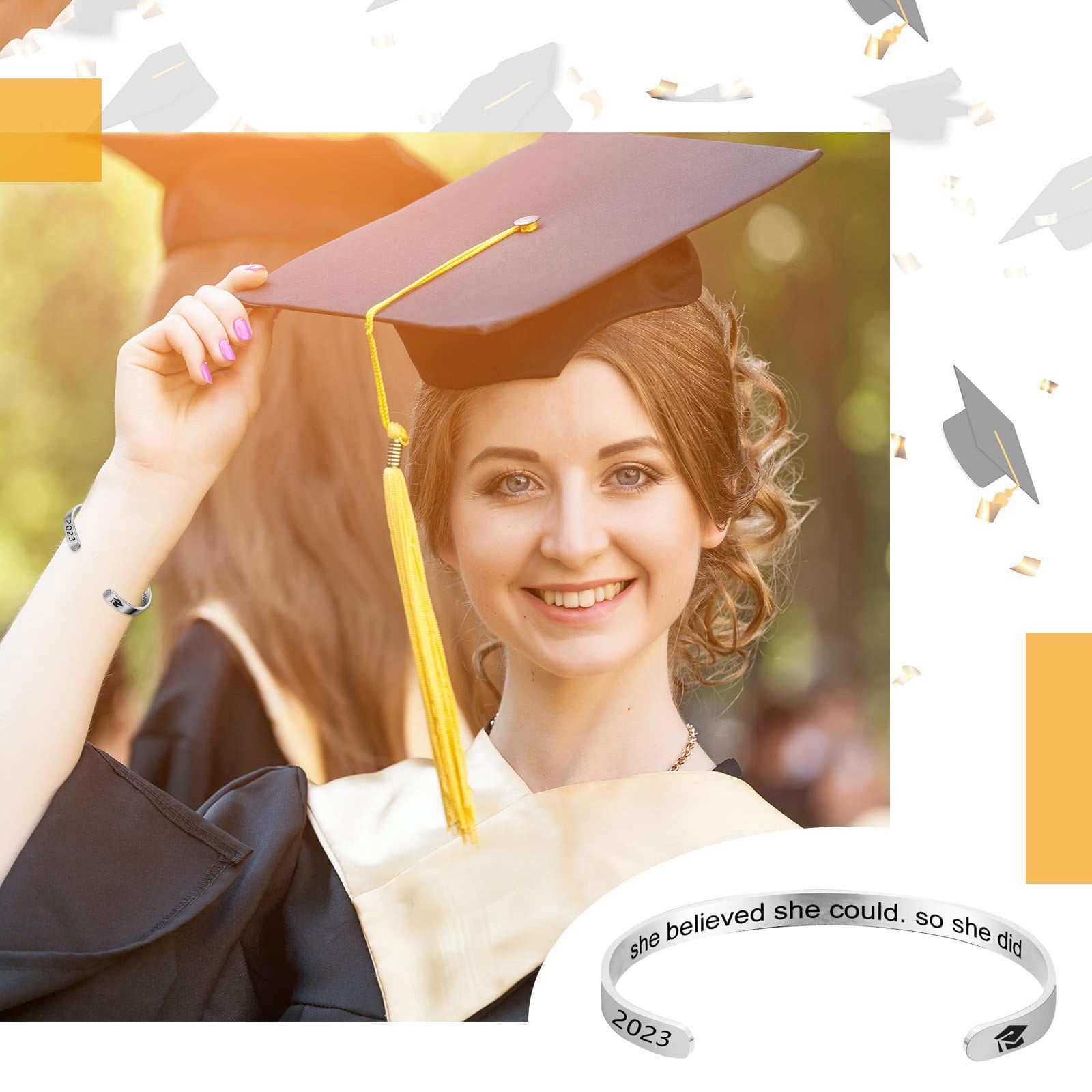 Graduation For Her 2023 Class Of 2023 Graduation Bracelets Graduation ...