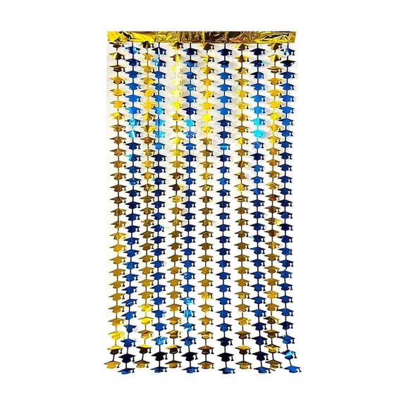 Graduation Fringe Curtains, Class Of 2026 Foil Party Streamers, Metallic Backdrop Decorations For Wall Door Photo Booth Senior Celebration Ceremony Event Decor