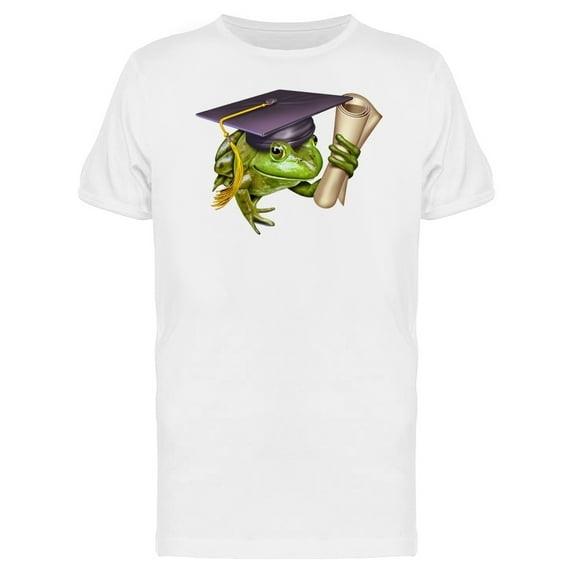 Graduation Frog T-Shirt Men -Image by Shutterstock, Male 4X-Large