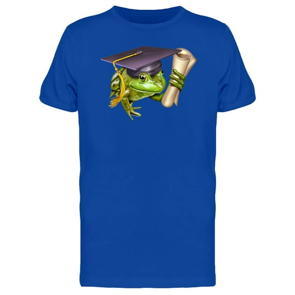 Graduation Frog T-Shirt Men -Image by Shutterstock, Male Medium